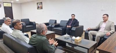 دیدار مسئولان مركز تحقیقات بوشهر با فرماندارشهرستان تنگستان