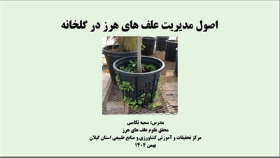 كلید كاهش سموم در گلخانه‌ها